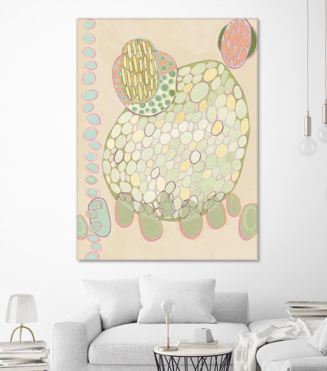 Elevated Pod II by Nikki Galapon on GIANT ART - green abstract