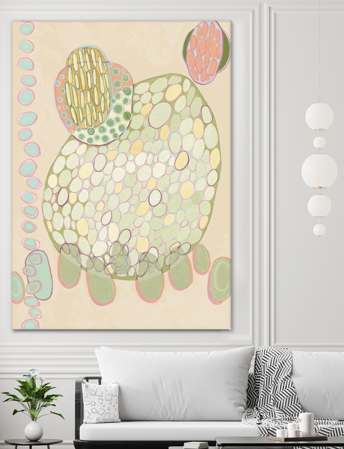 Elevated Pod II by Nikki Galapon on GIANT ART - green abstract