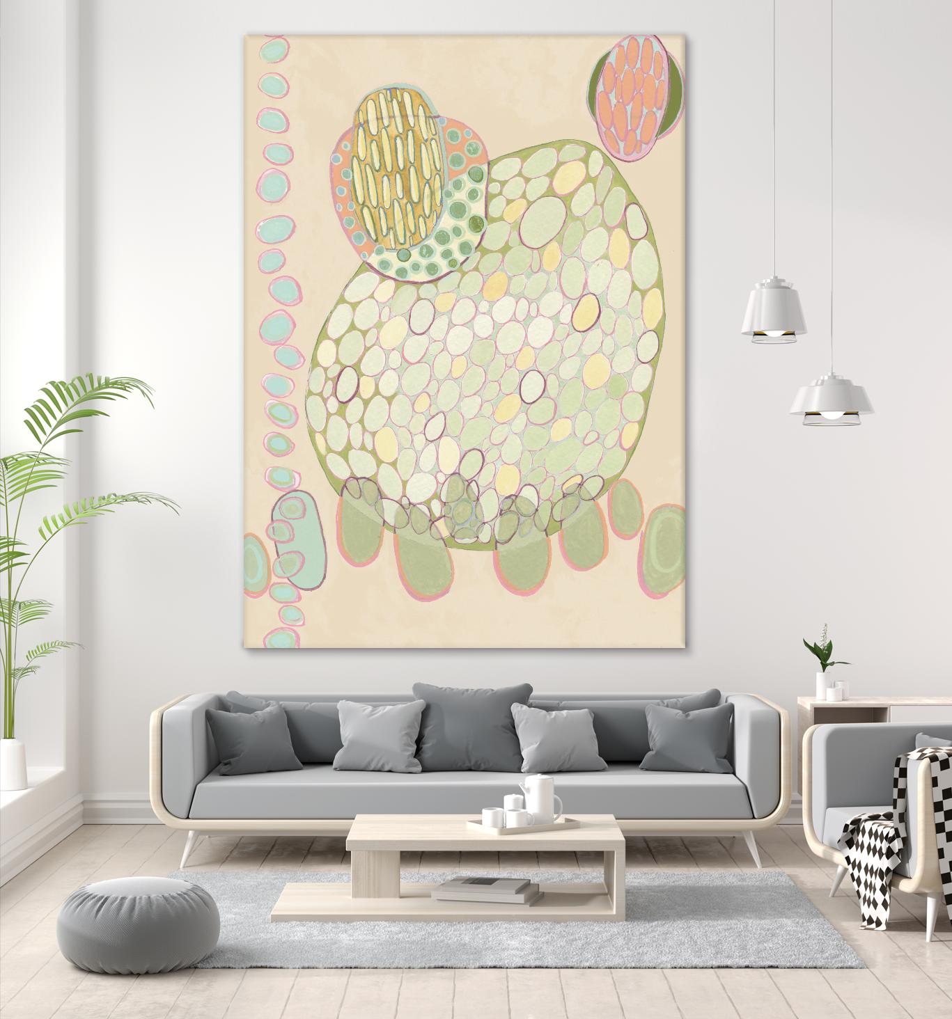 Elevated Pod II by Nikki Galapon on GIANT ART - green abstract