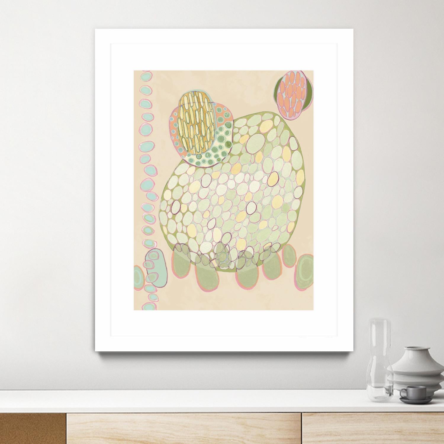 Elevated Pod II by Nikki Galapon on GIANT ART - green abstract