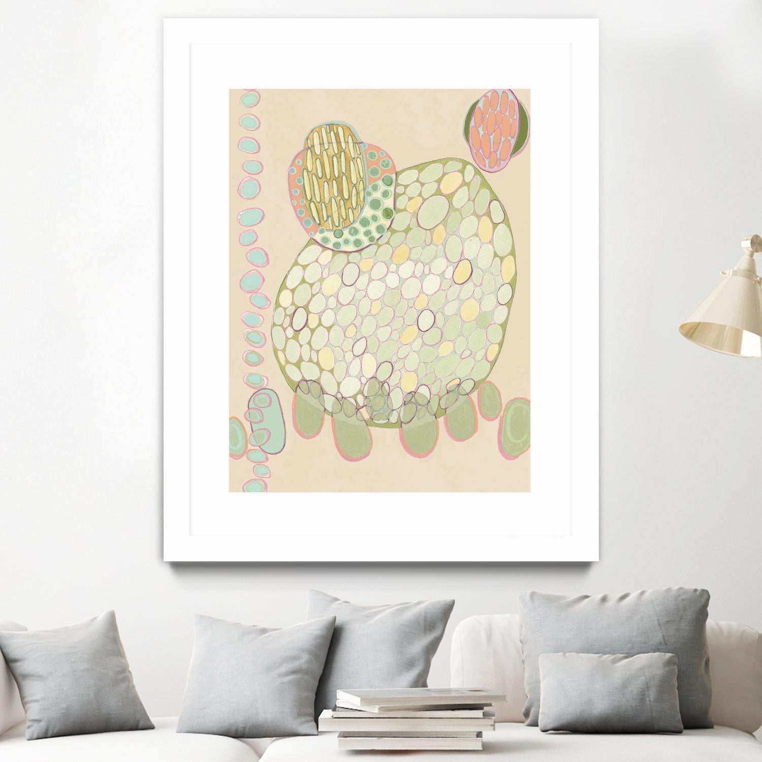 Elevated Pod II by Nikki Galapon on GIANT ART - green abstract