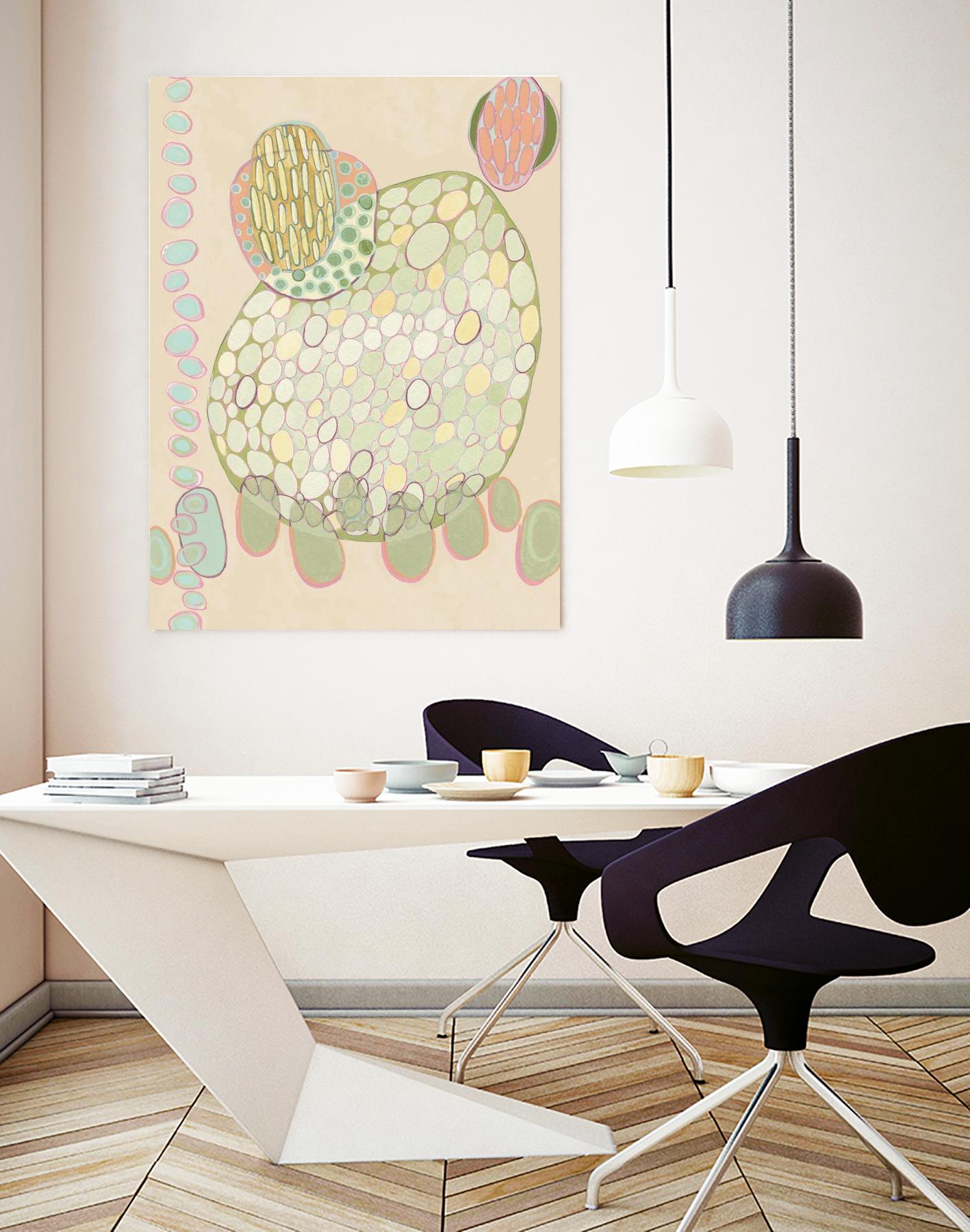 Elevated Pod II by Nikki Galapon on GIANT ART - green abstract