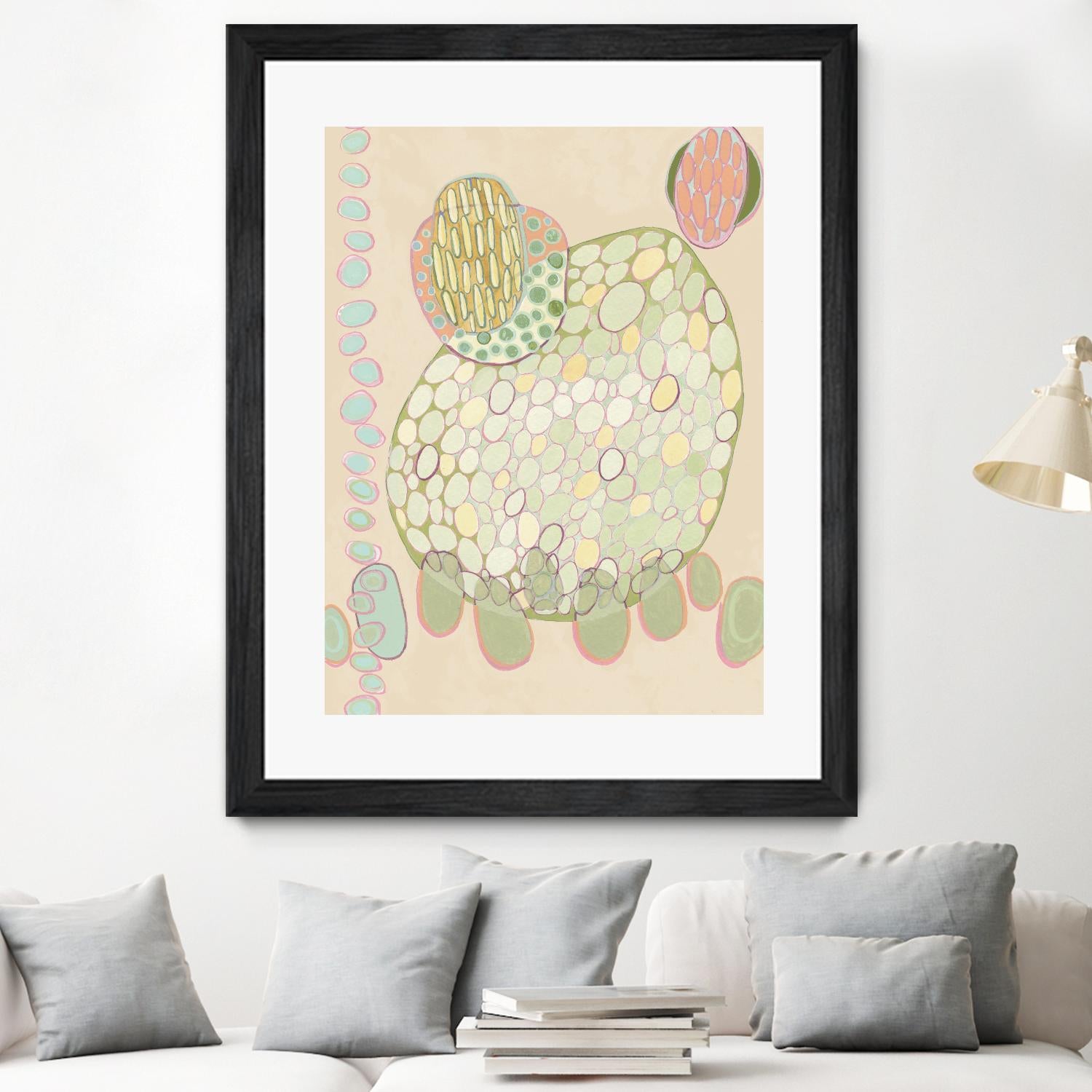 Elevated Pod II by Nikki Galapon on GIANT ART - green abstract