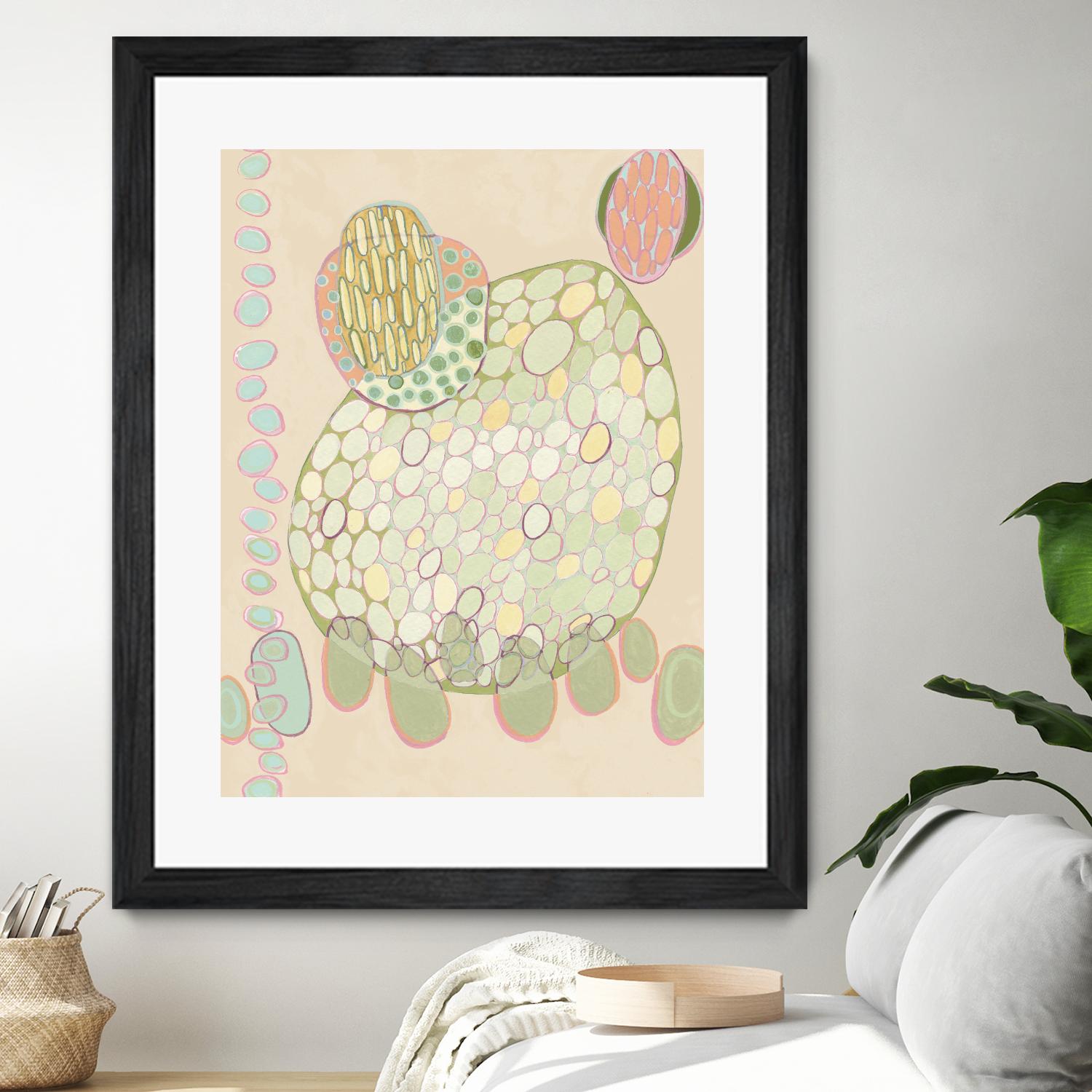 Elevated Pod II by Nikki Galapon on GIANT ART - green abstract