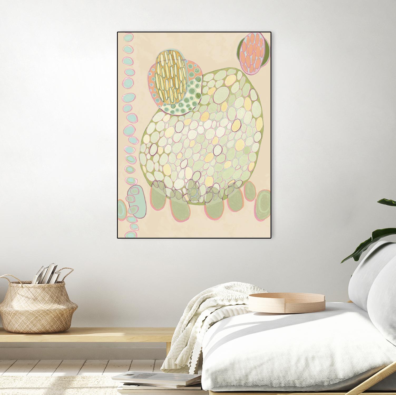 Elevated Pod II by Nikki Galapon on GIANT ART - green abstract