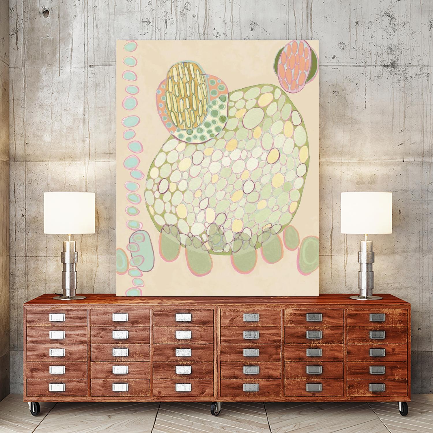 Elevated Pod II by Nikki Galapon on GIANT ART - green abstract