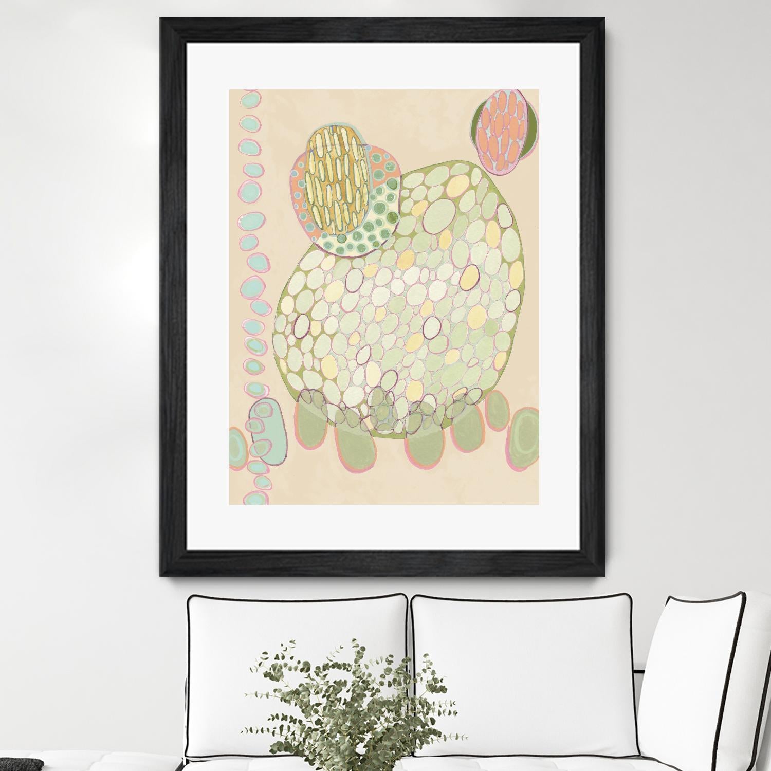 Elevated Pod II by Nikki Galapon on GIANT ART - green abstract