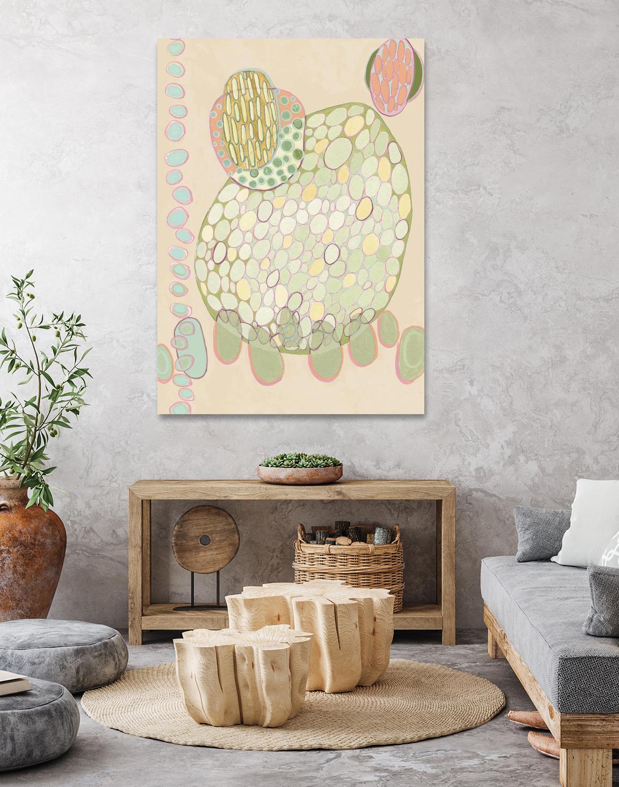 Elevated Pod II by Nikki Galapon on GIANT ART - green abstract