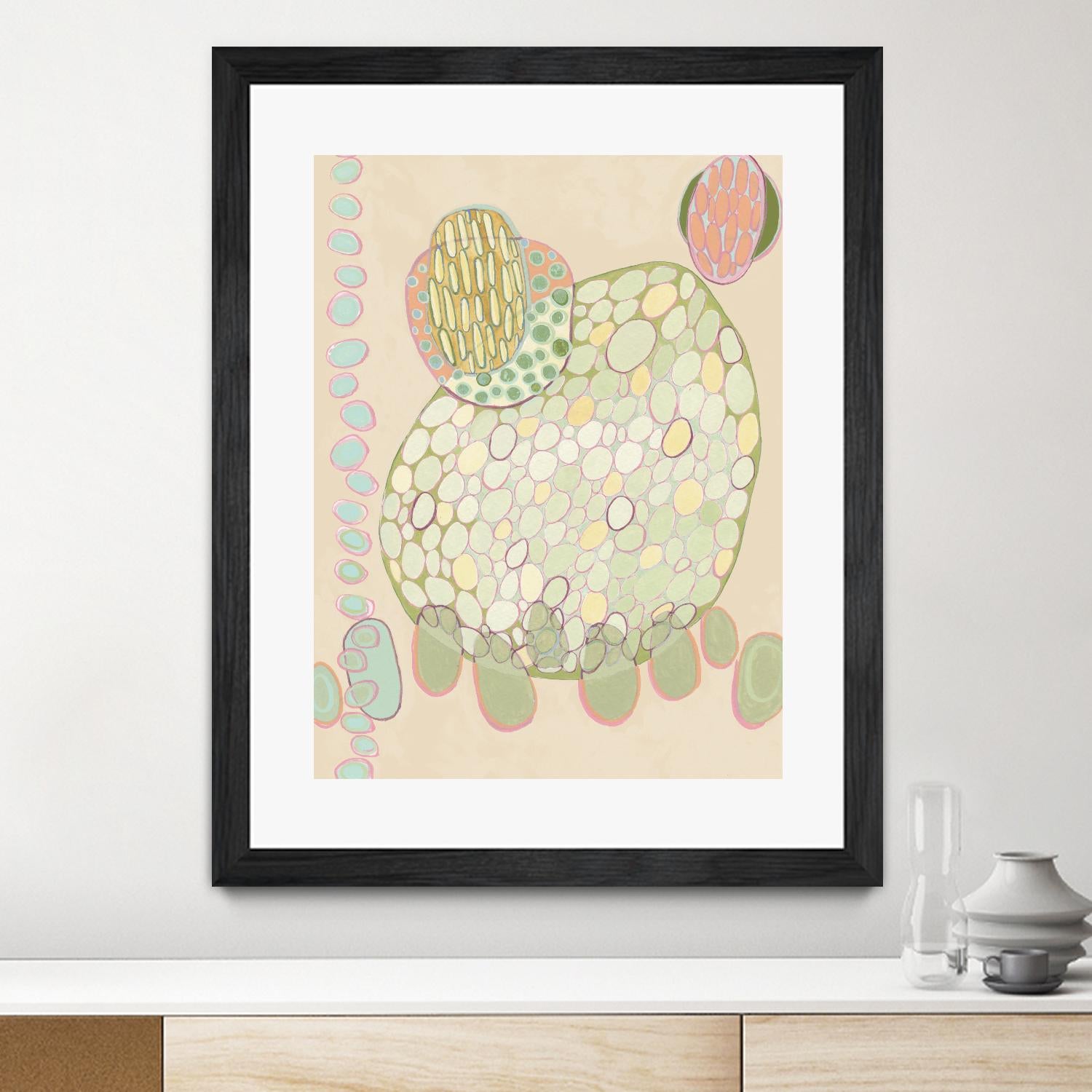 Elevated Pod II by Nikki Galapon on GIANT ART - green abstract