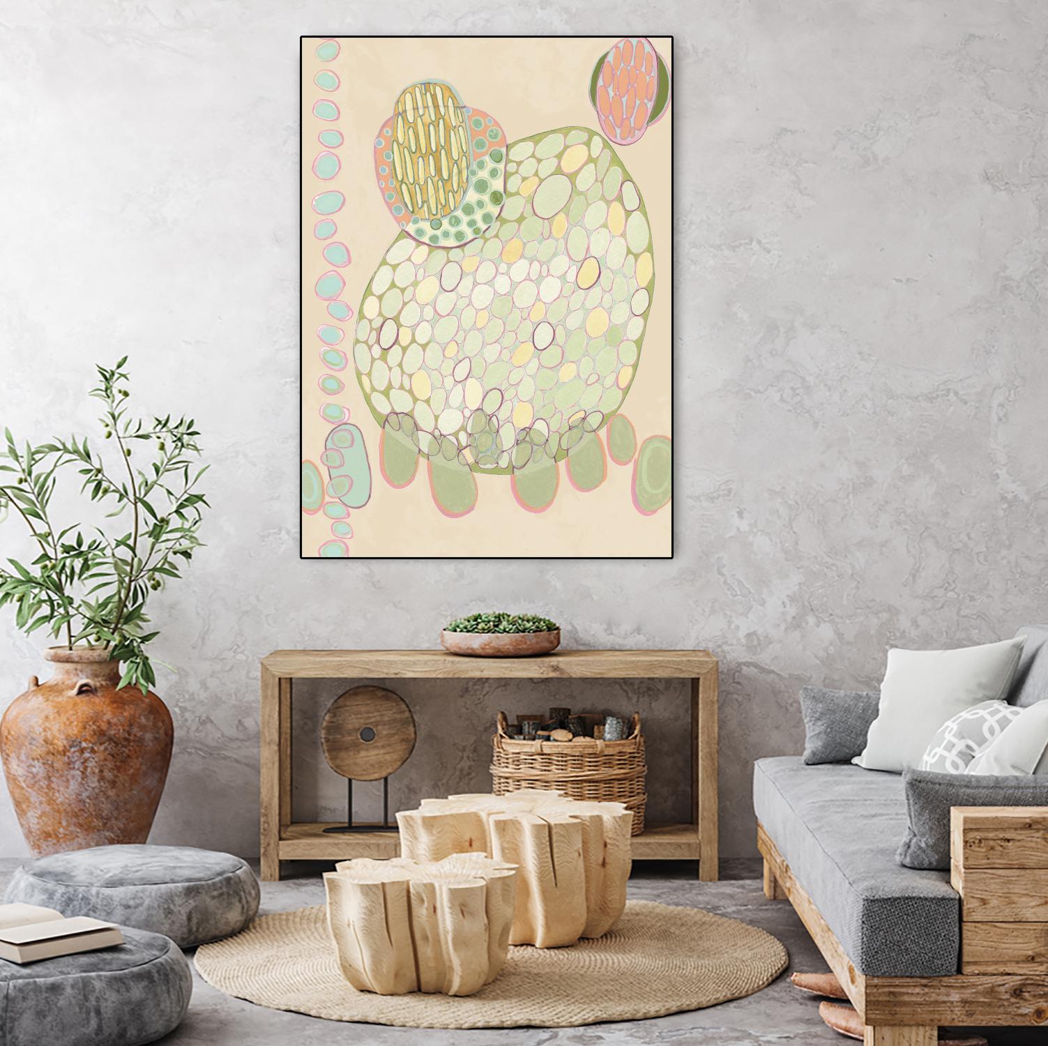 Elevated Pod II by Nikki Galapon on GIANT ART - green abstract