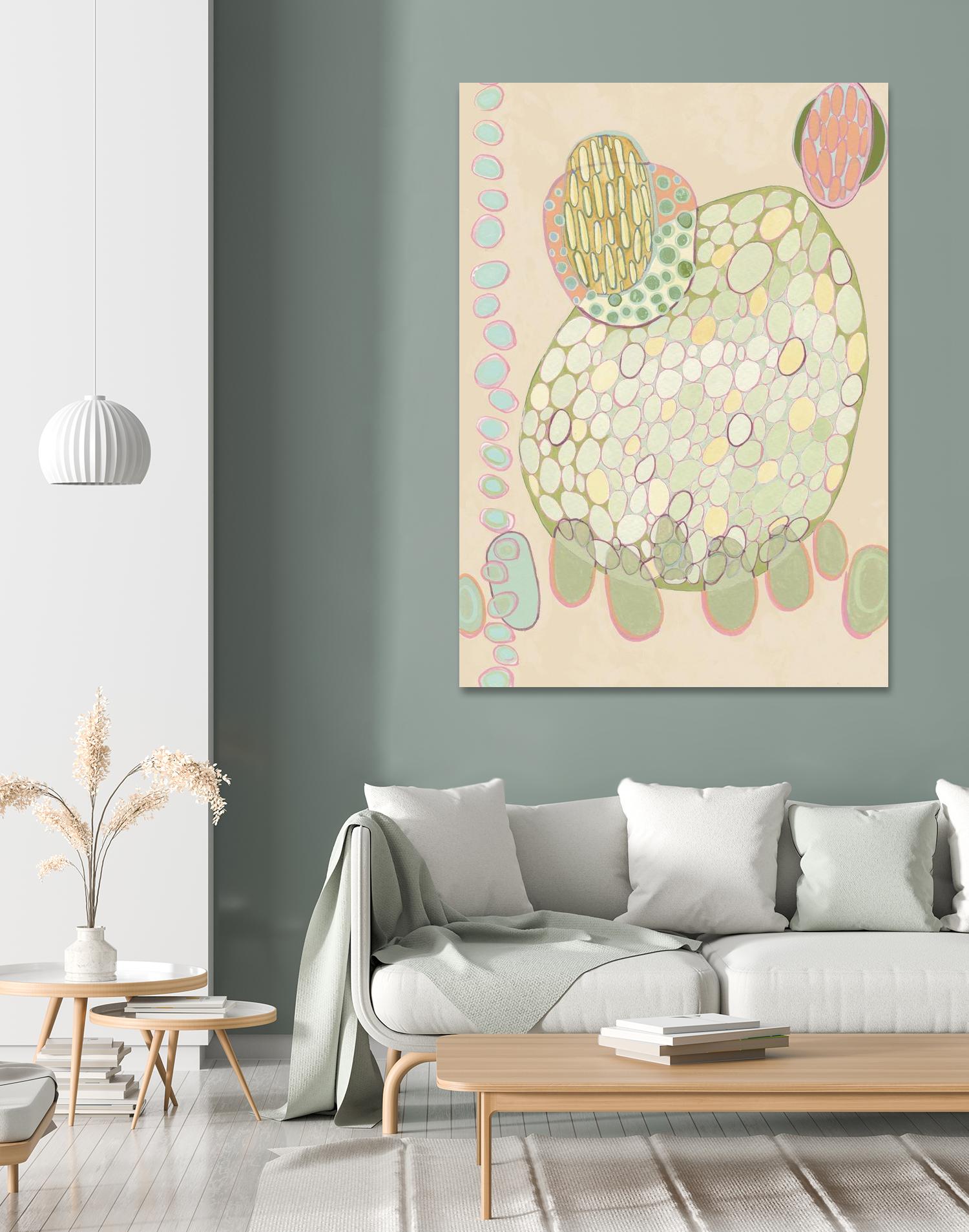 Elevated Pod II by Nikki Galapon on GIANT ART - green abstract