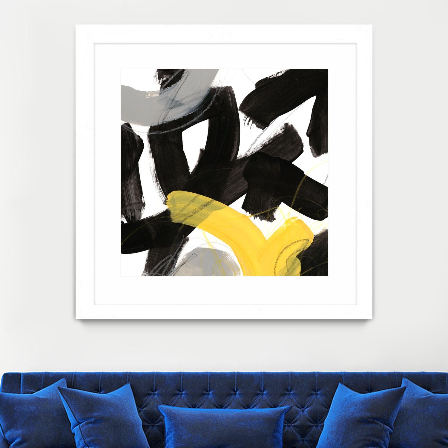 Chromatic Impulse V by June Erica Vess on GIANT ART - yellow abstract