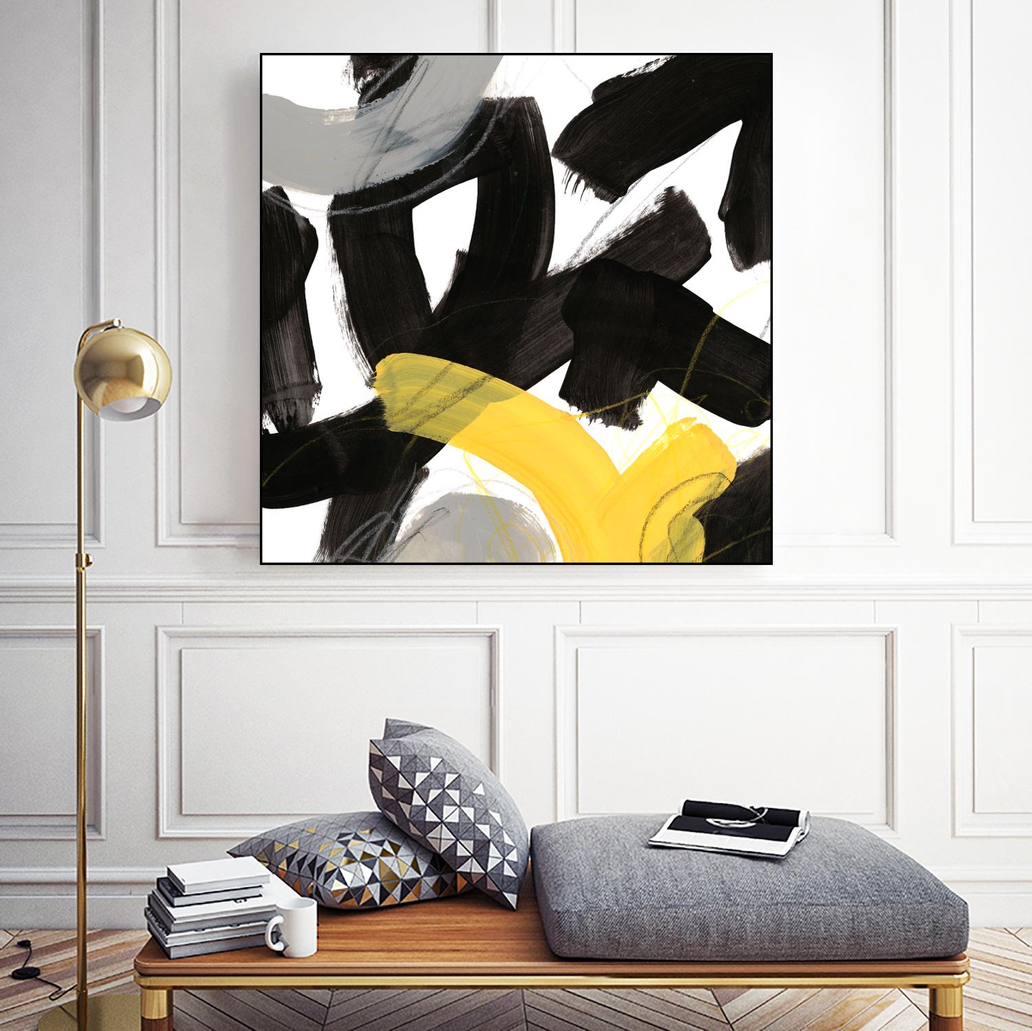 Chromatic Impulse V by June Erica Vess on GIANT ART - yellow abstract