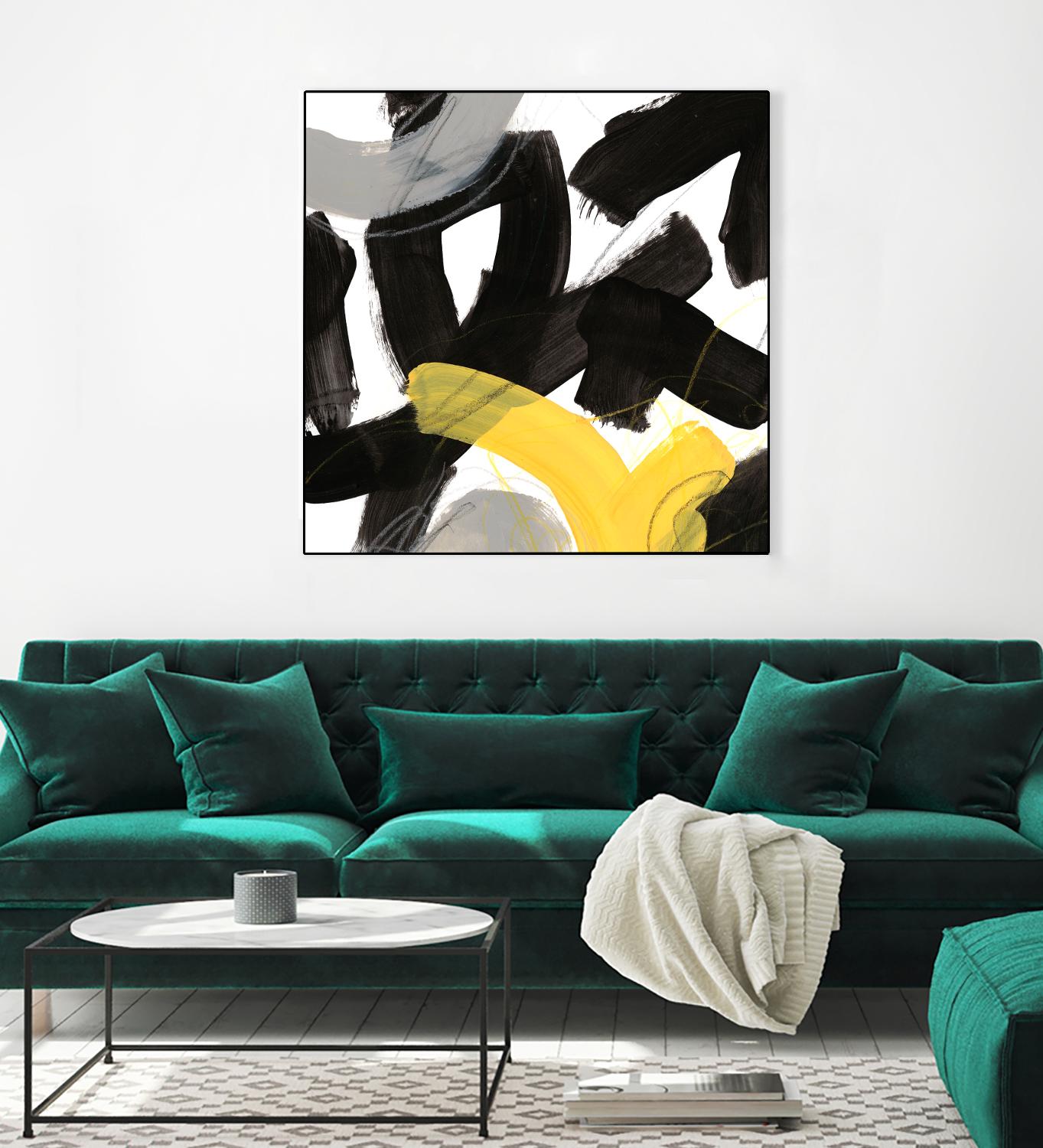 Chromatic Impulse V by June Erica Vess on GIANT ART - yellow abstract