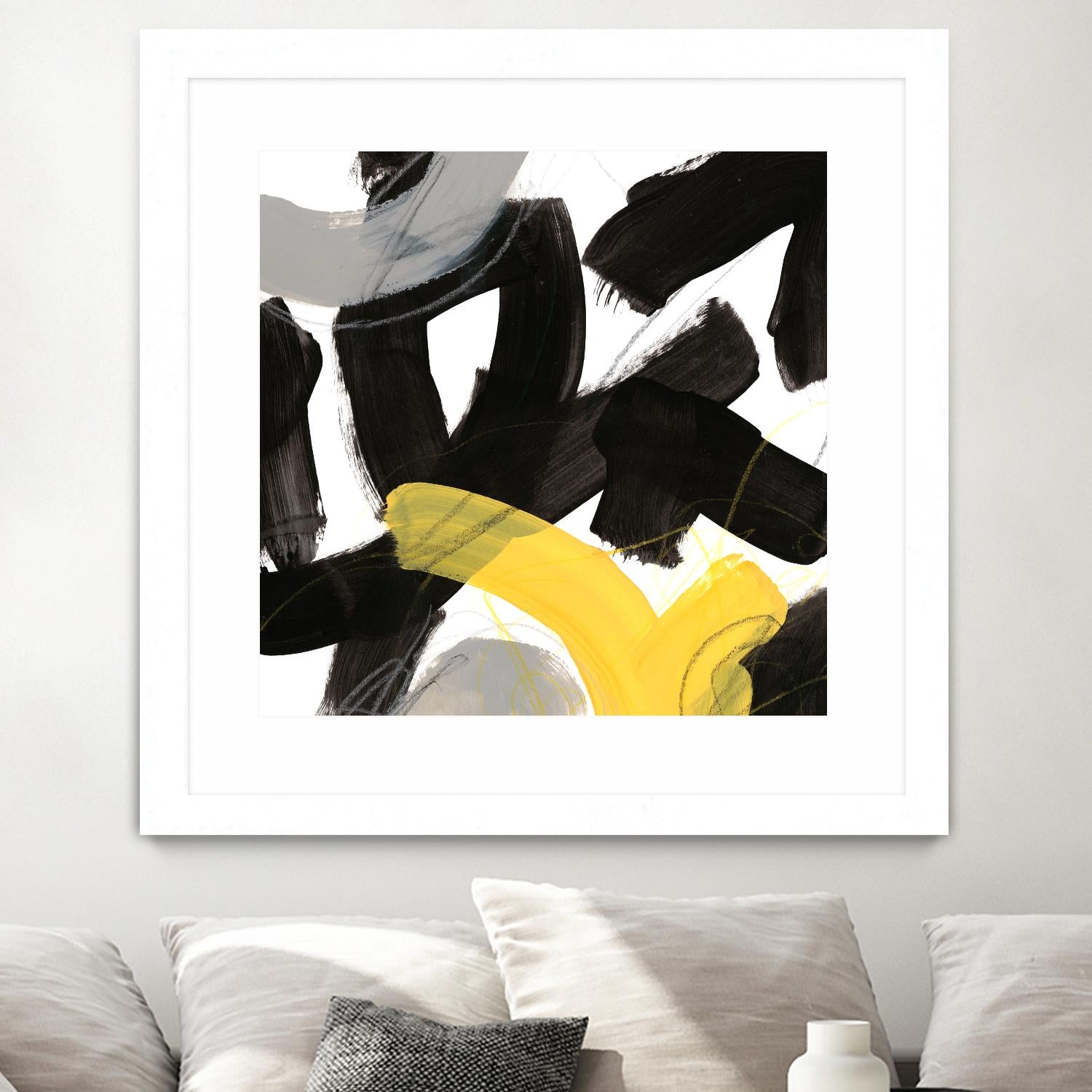 Chromatic Impulse V by June Erica Vess on GIANT ART - yellow abstract