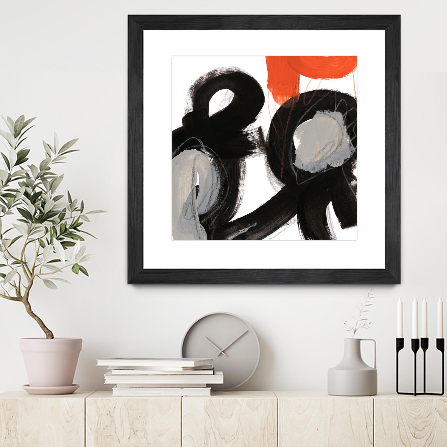 Chromatic Impulse VII by June Erica Vess on GIANT ART - orange abstract