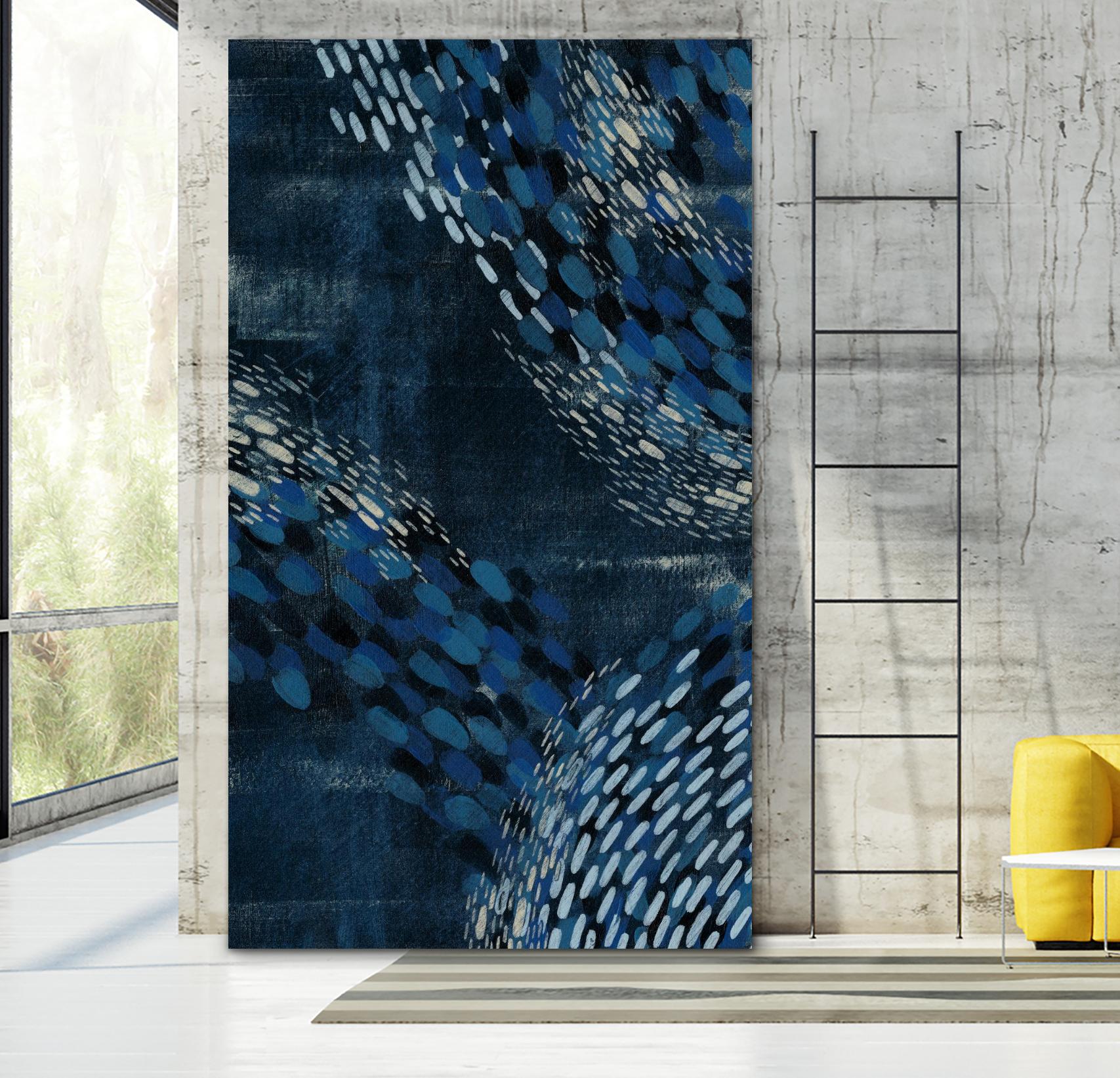 Moon Tide II by Grace Popp on GIANT ART - blue abstract