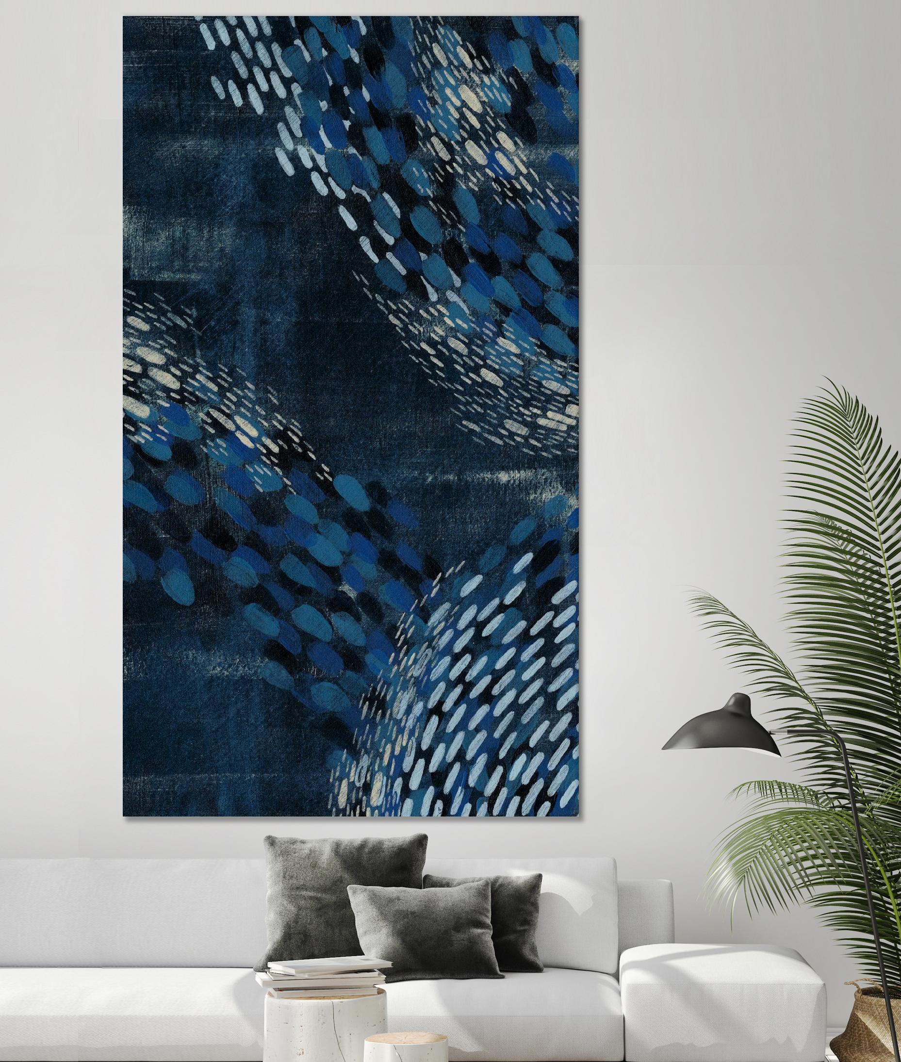 Moon Tide II by Grace Popp on GIANT ART - blue abstract