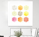 Honeycomb Patterns I by June Erica Vess on GIANT ART - abstract