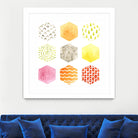 Honeycomb Patterns I by June Erica Vess on GIANT ART - abstract
