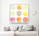 Honeycomb Patterns I by June Erica Vess on GIANT ART - abstract