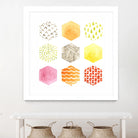 Honeycomb Patterns I by June Erica Vess on GIANT ART - abstract