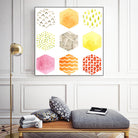Honeycomb Patterns I by June Erica Vess on GIANT ART - abstract