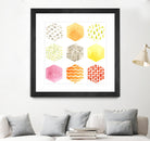 Honeycomb Patterns I by June Erica Vess on GIANT ART - abstract