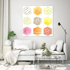 Honeycomb Patterns I by June Erica Vess on GIANT ART - abstract