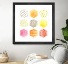 Honeycomb Patterns I by June Erica Vess on GIANT ART - abstract