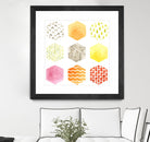Honeycomb Patterns I by June Erica Vess on GIANT ART - abstract