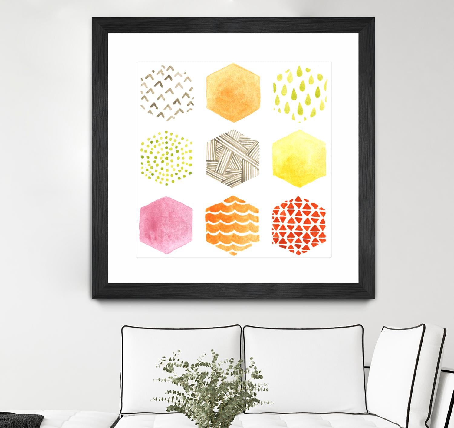 Honeycomb Patterns I by June Erica Vess on GIANT ART - abstract