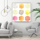 Honeycomb Patterns I by June Erica Vess on GIANT ART - abstract