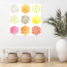 Honeycomb Patterns I by June Erica Vess on GIANT ART - abstract