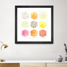 Honeycomb Patterns I by June Erica Vess on GIANT ART - abstract