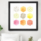 Honeycomb Patterns I by June Erica Vess on GIANT ART - abstract