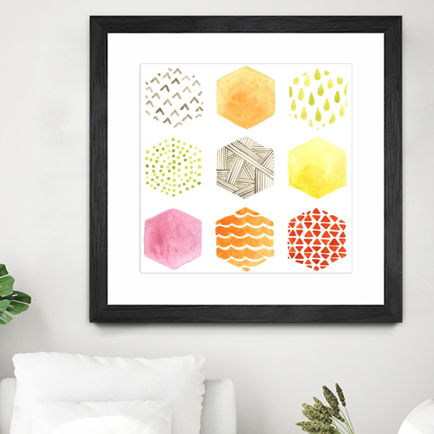 Honeycomb Patterns I by June Erica Vess on GIANT ART - abstract