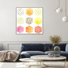 Honeycomb Patterns I by June Erica Vess on GIANT ART - abstract