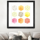 Honeycomb Patterns I by June Erica Vess on GIANT ART - abstract