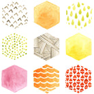 Honeycomb Patterns I by June Erica Vess on GIANT ART - abstract