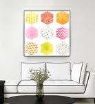 Honeycomb Patterns II by June Erica Vess on GIANT ART - abstract