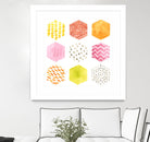 Honeycomb Patterns II by June Erica Vess on GIANT ART - abstract