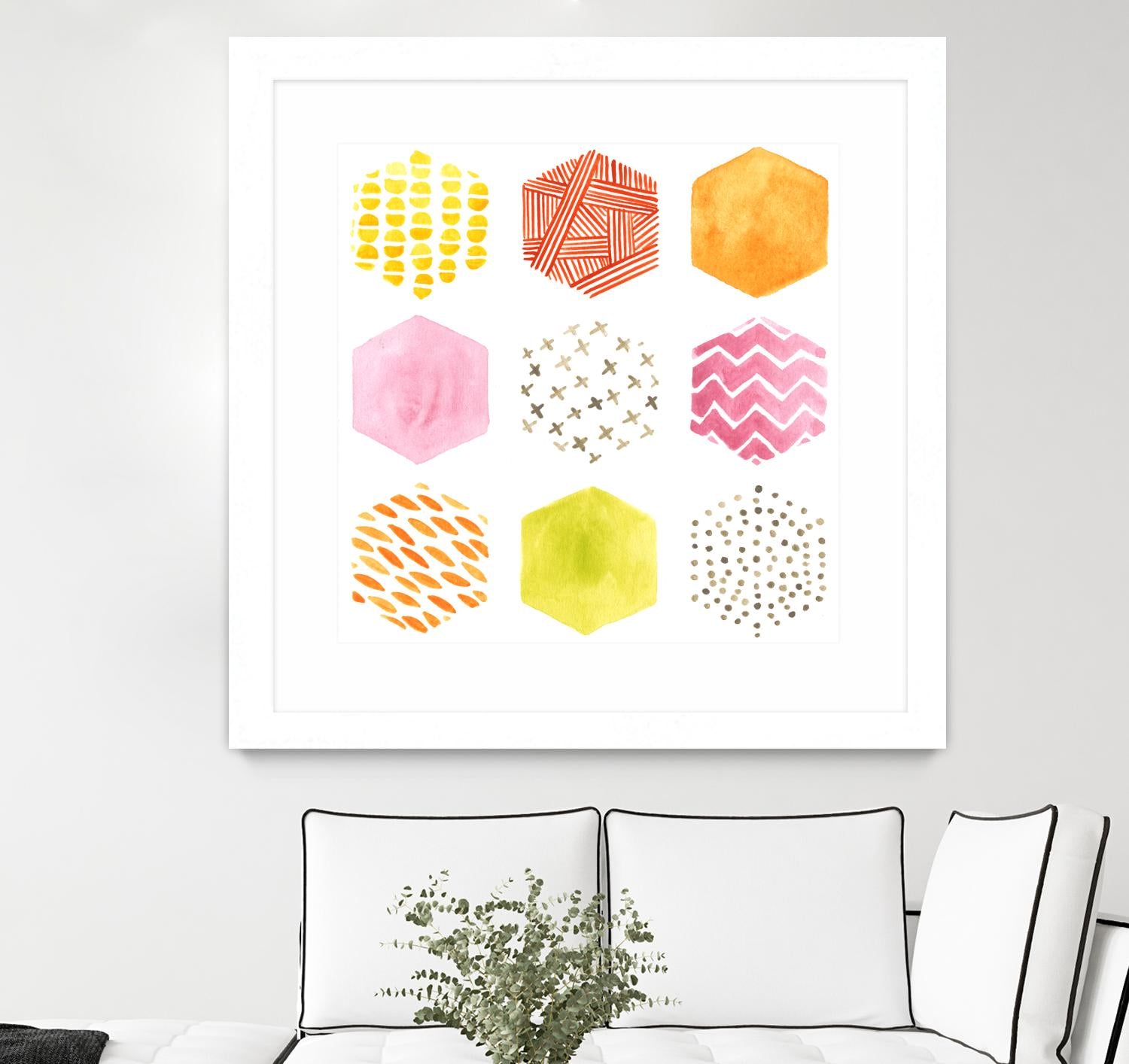 Honeycomb Patterns II by June Erica Vess on GIANT ART - abstract