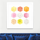 Honeycomb Patterns II by June Erica Vess on GIANT ART - abstract