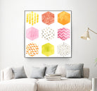 Honeycomb Patterns II by June Erica Vess on GIANT ART - abstract