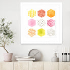 Honeycomb Patterns II by June Erica Vess on GIANT ART - abstract