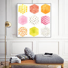 Honeycomb Patterns II by June Erica Vess on GIANT ART - abstract