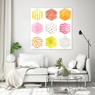 Honeycomb Patterns II by June Erica Vess on GIANT ART - abstract