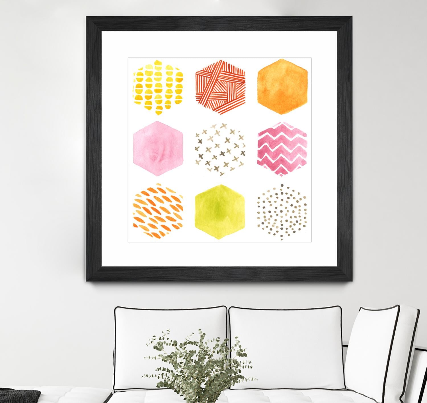 Honeycomb Patterns II by June Erica Vess on GIANT ART - abstract