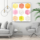 Honeycomb Patterns II by June Erica Vess on GIANT ART - abstract